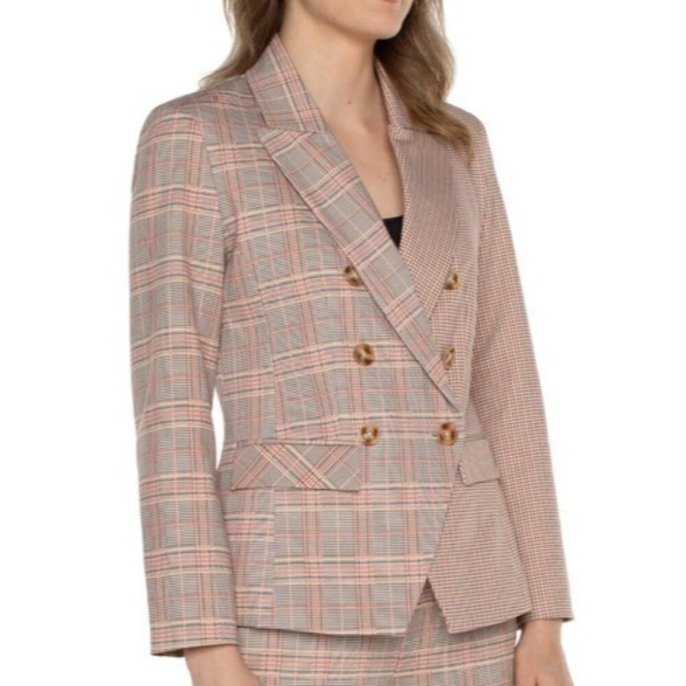NWT LIVERPOOL LOS ANGELES HALF & HALF DOUBLE BREASTED BLAZER XLARGE - Picture 2 of 10
